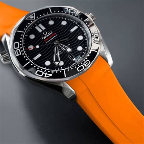 omega seamaster on rubber strap|replacement strap for Omega Seamaster.